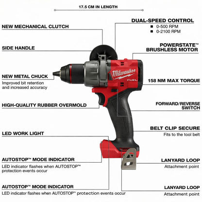 Milwaukee® 7-Tool Cordless Power Combo + 2 5.0Ah Batteries + Charger + 2 Bags