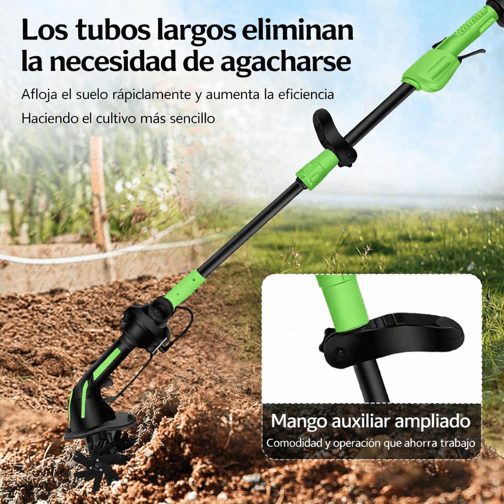 CultivaPro® - Fresadora y Aradora sin cable con barra extensible